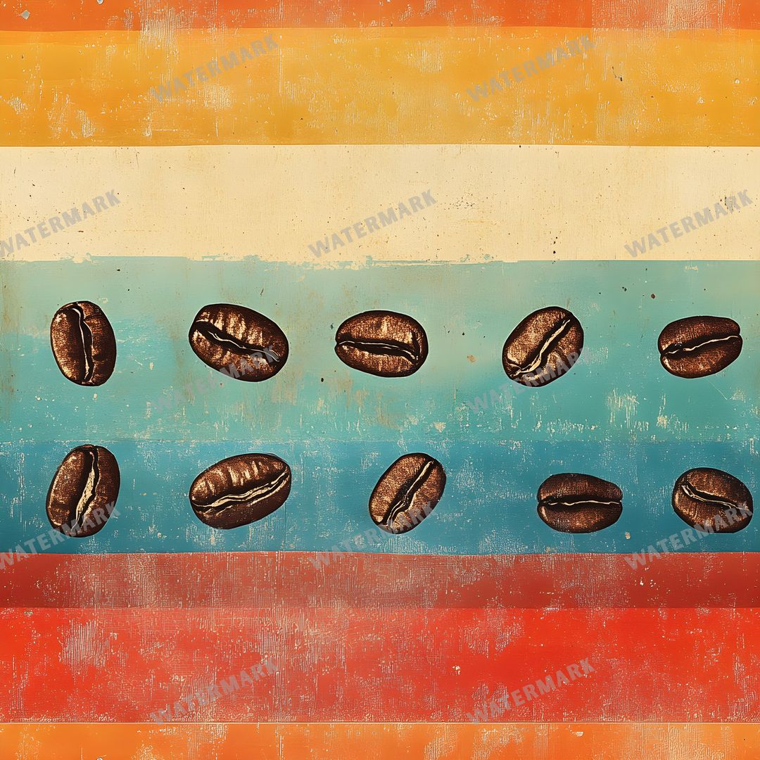Coffee seamless pattern digital paper, repeating design 3