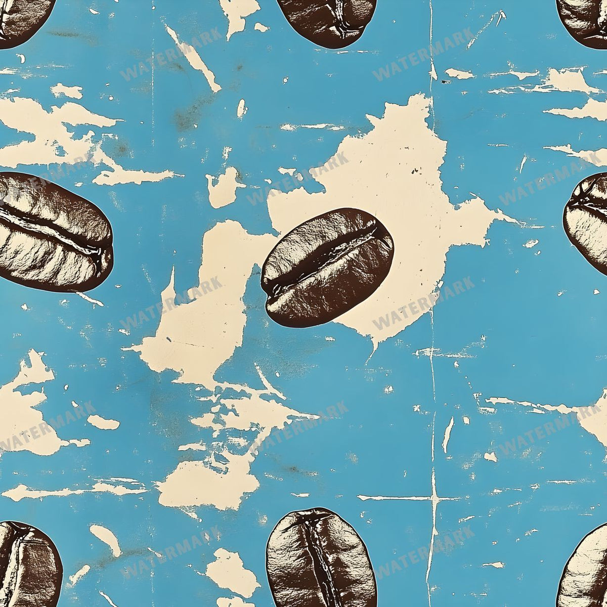 Coffee seamless pattern digital paper, repeating design 3