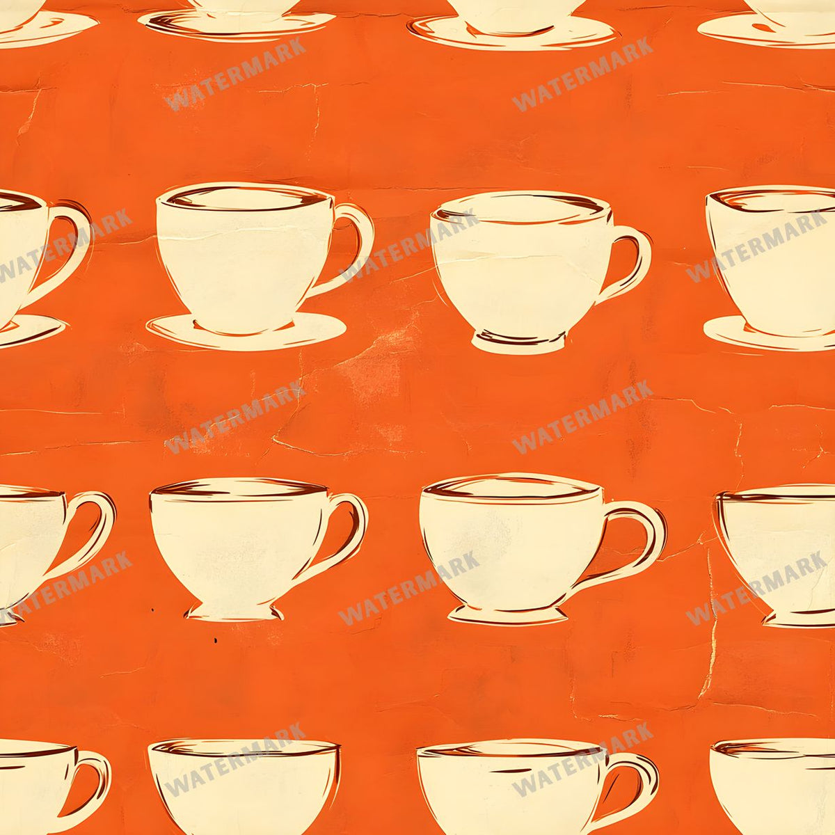 Coffee seamless pattern digital paper, repeating design 3