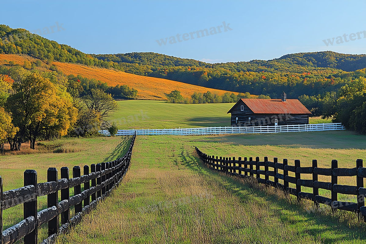 Countryside Fencing Backdrop Images