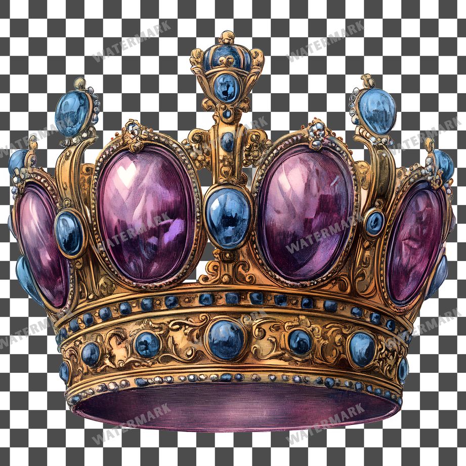 Crown Vintage Style Clipart Pngs
