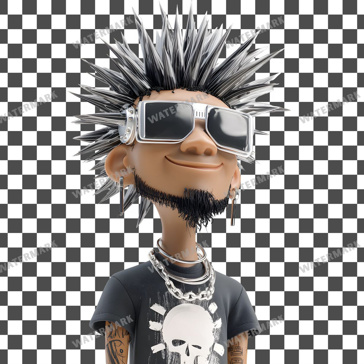 Cyberpunk Character Clipart Pngs