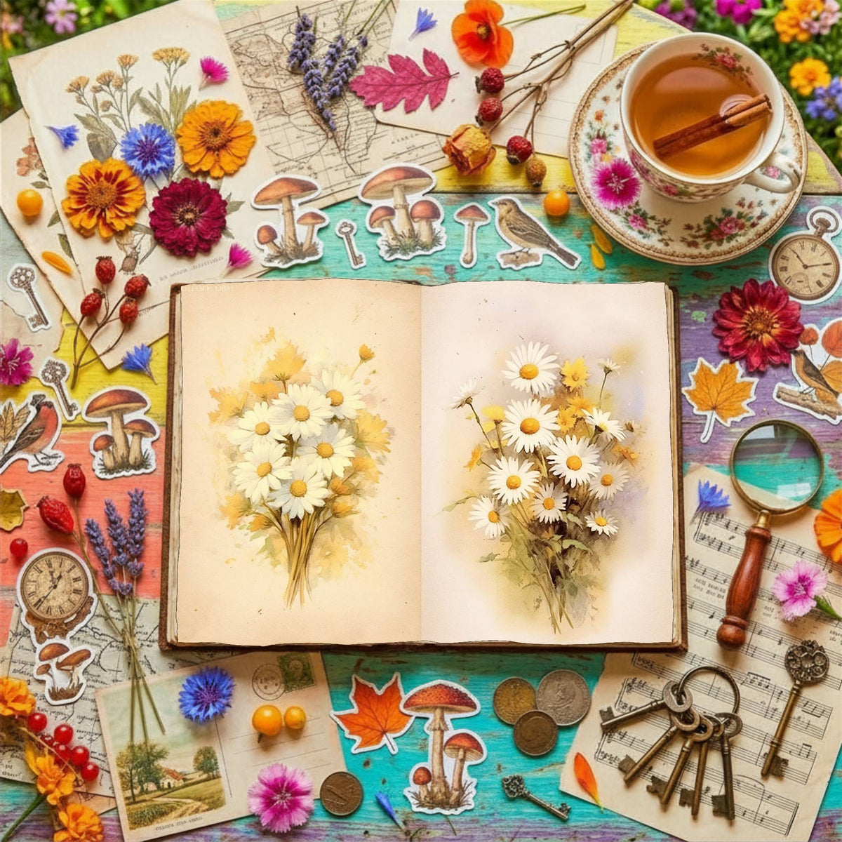 Daisies Digital Papers