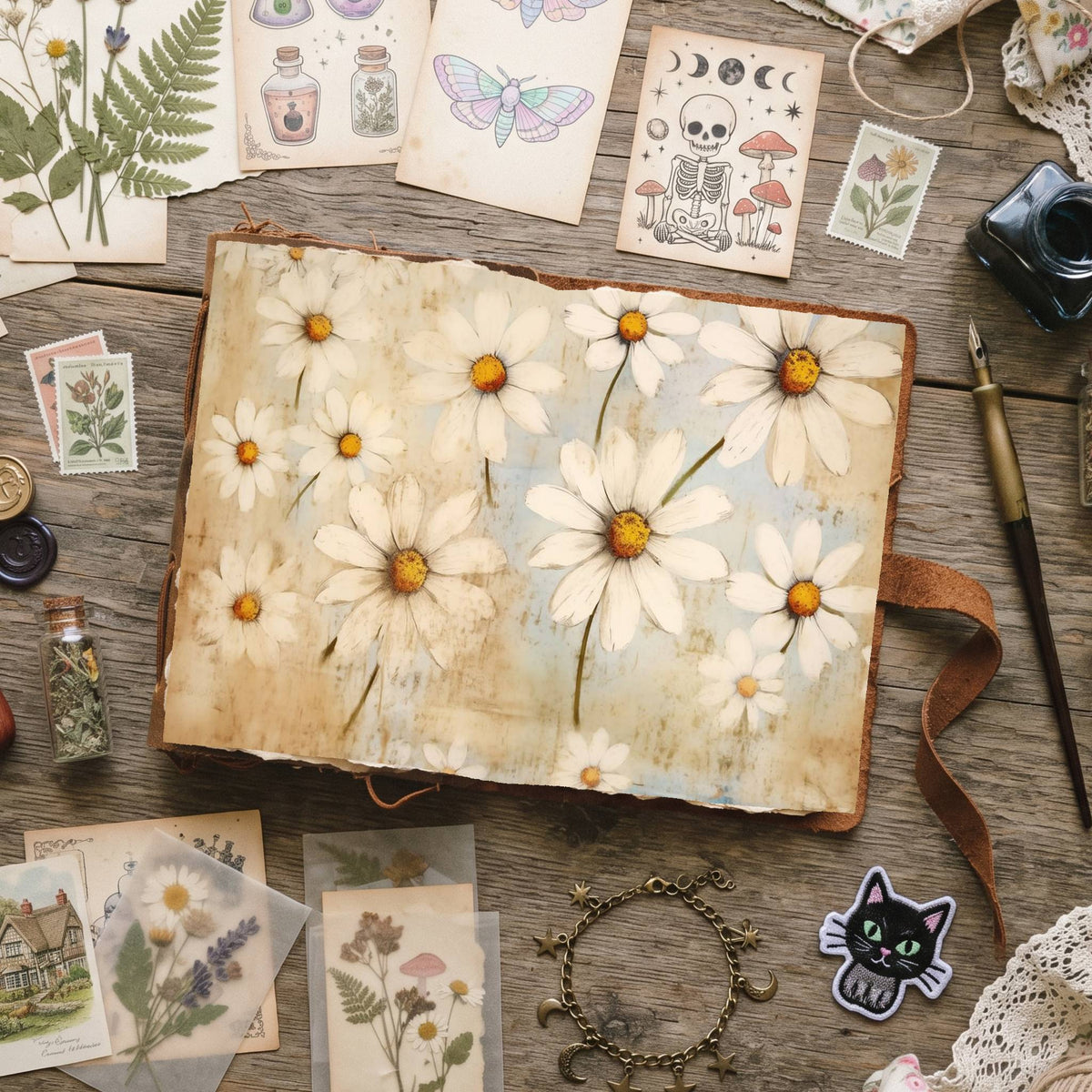 Daisies Digital Papers
