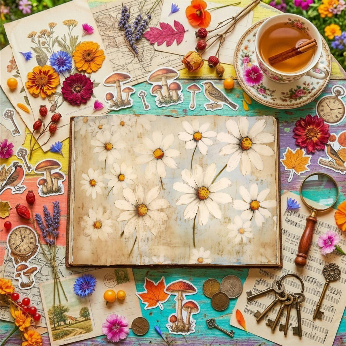 Daisies Digital Papers