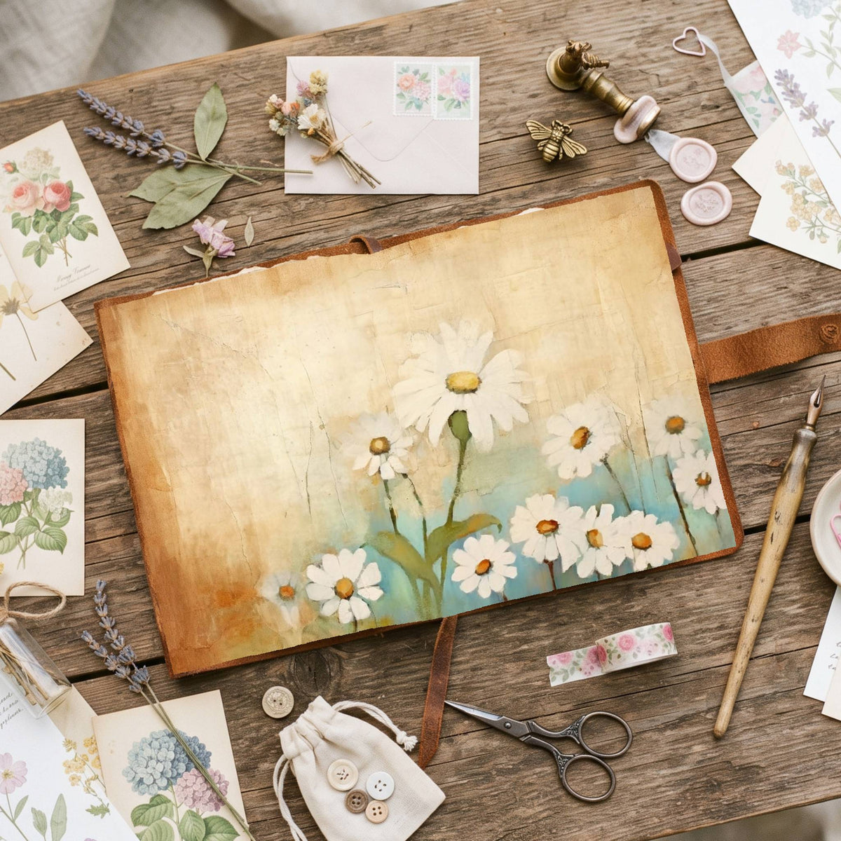 Daisy Flowers Digital Papers