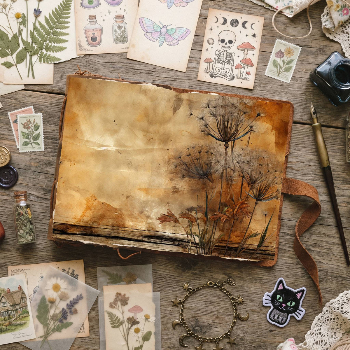 Dandelions Digital Papers