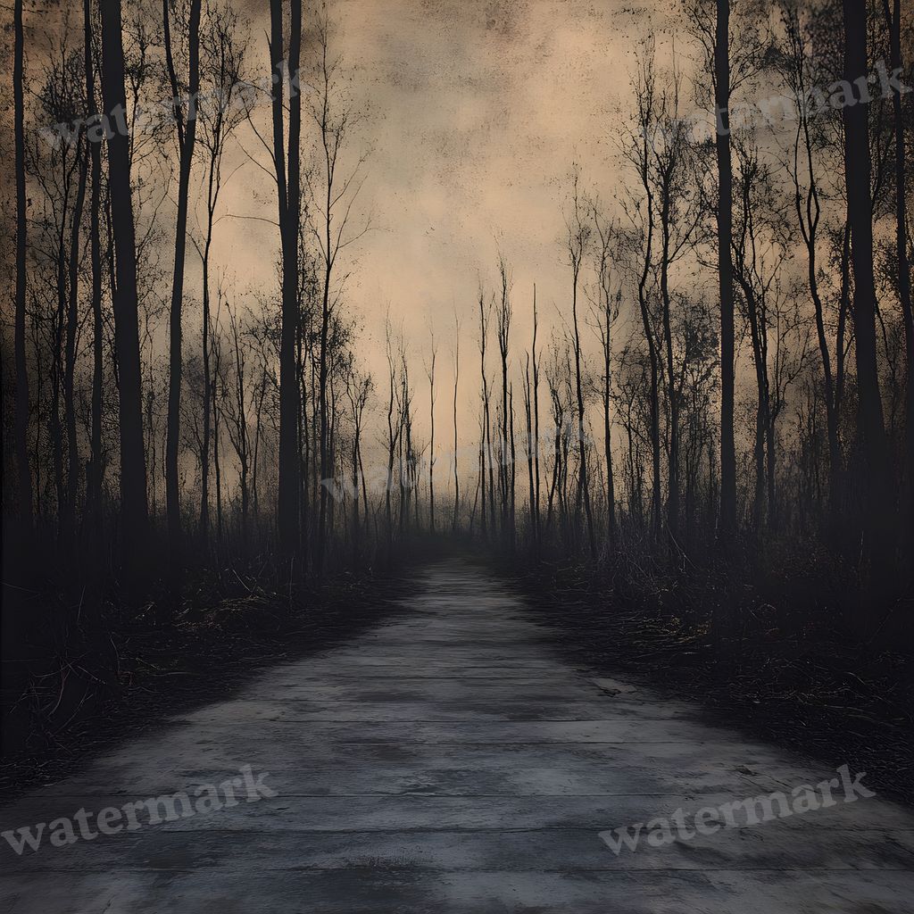 Dark Spooky digital photo backdrop for photo editing, preview 2