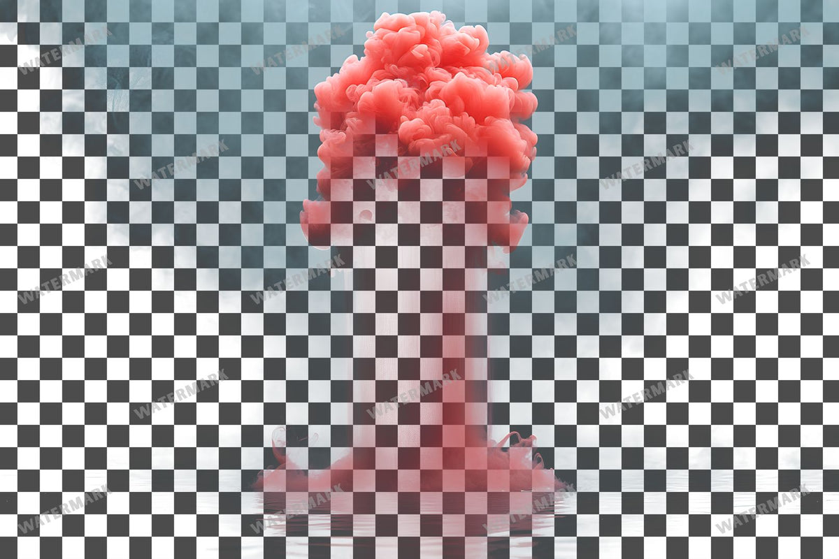 Deep Red Ink Drop Diffusing Transparent Overlay Pngs