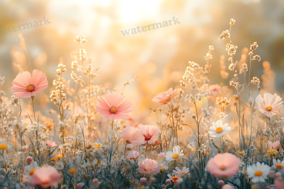 Dreamy Wildflower Meadow Backdrop Images
