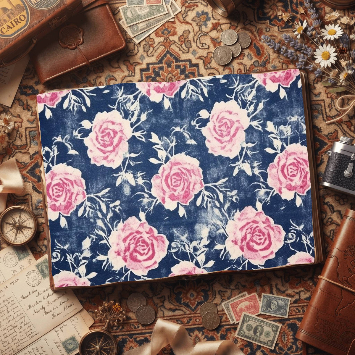 Faded Rose Digital Papers