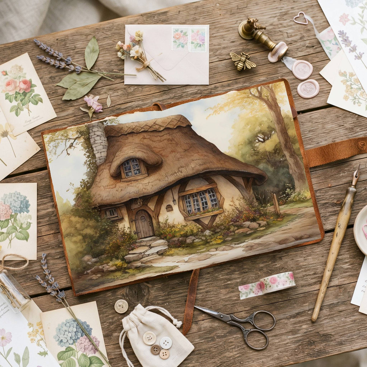 Fairy Cottage Digital Papers