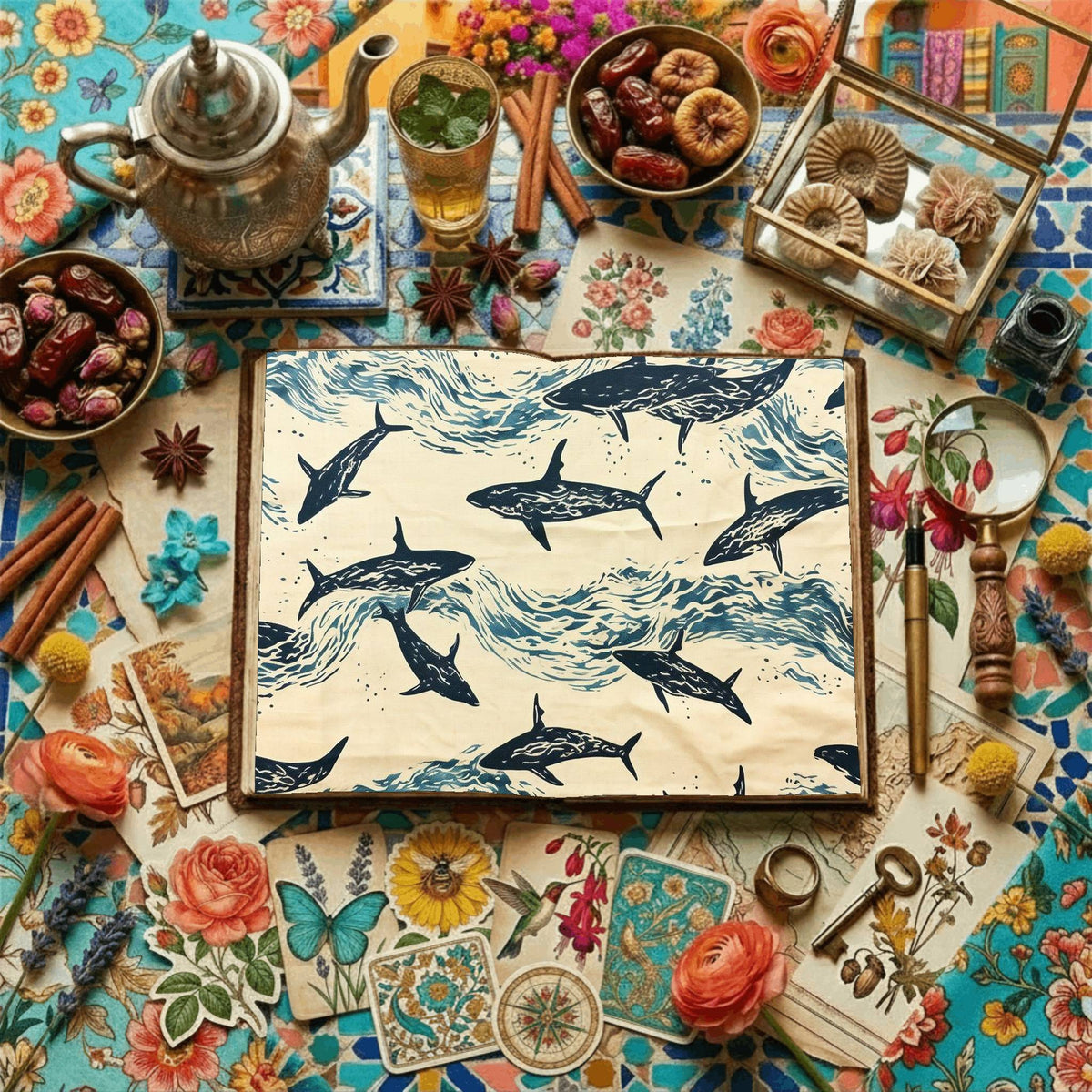 Fish Patterns Digital Papers