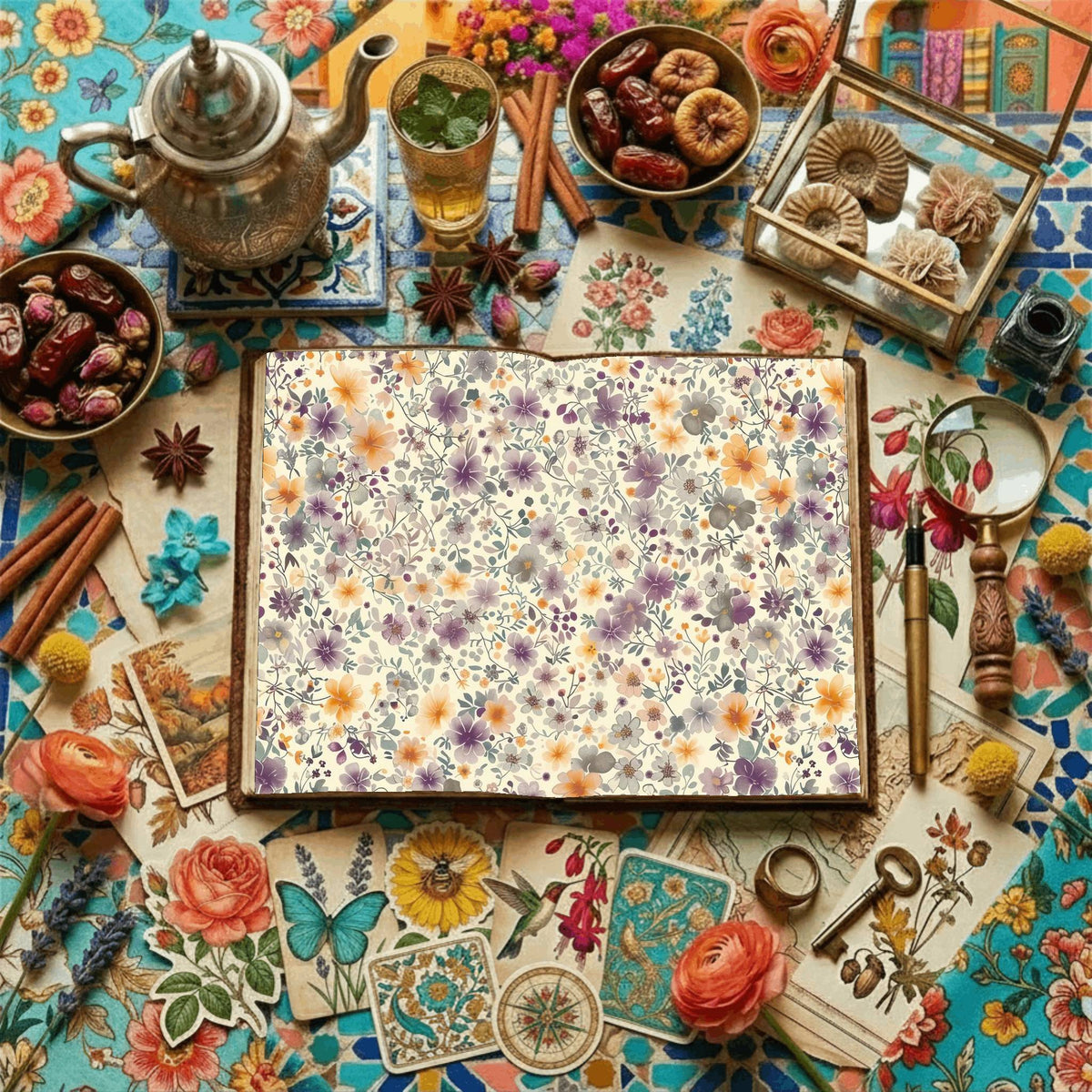 Floral Digital Papers