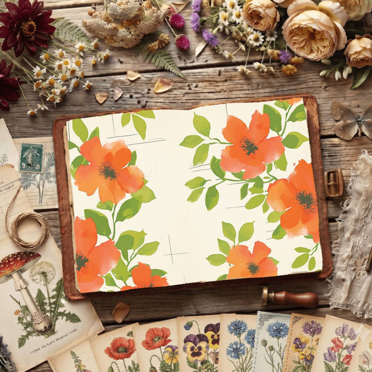 Floral Digital Papers