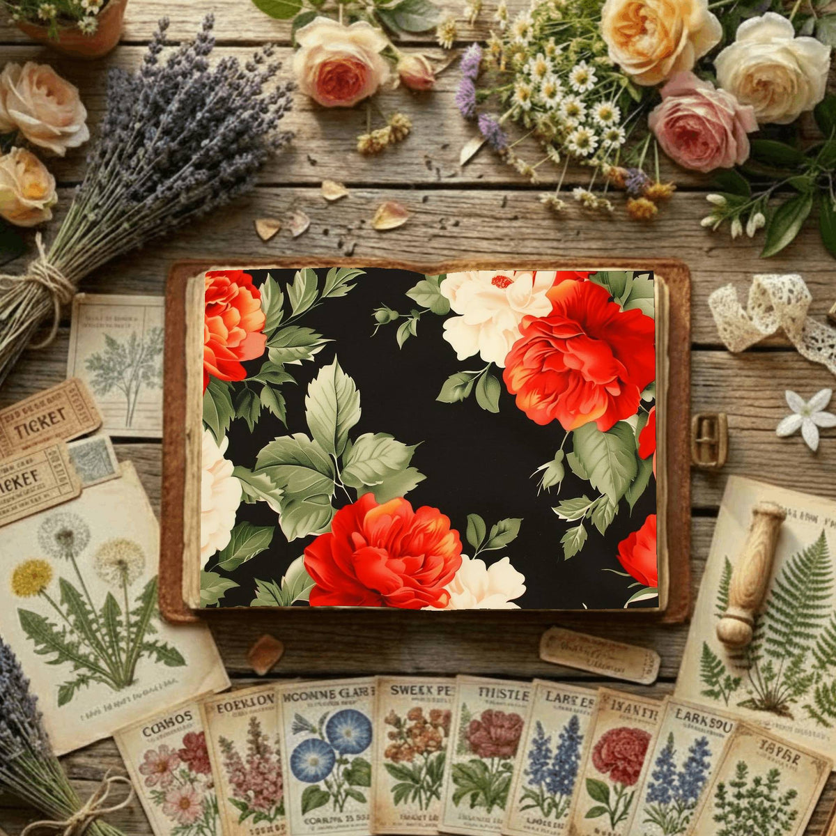 Floral Digital Papers