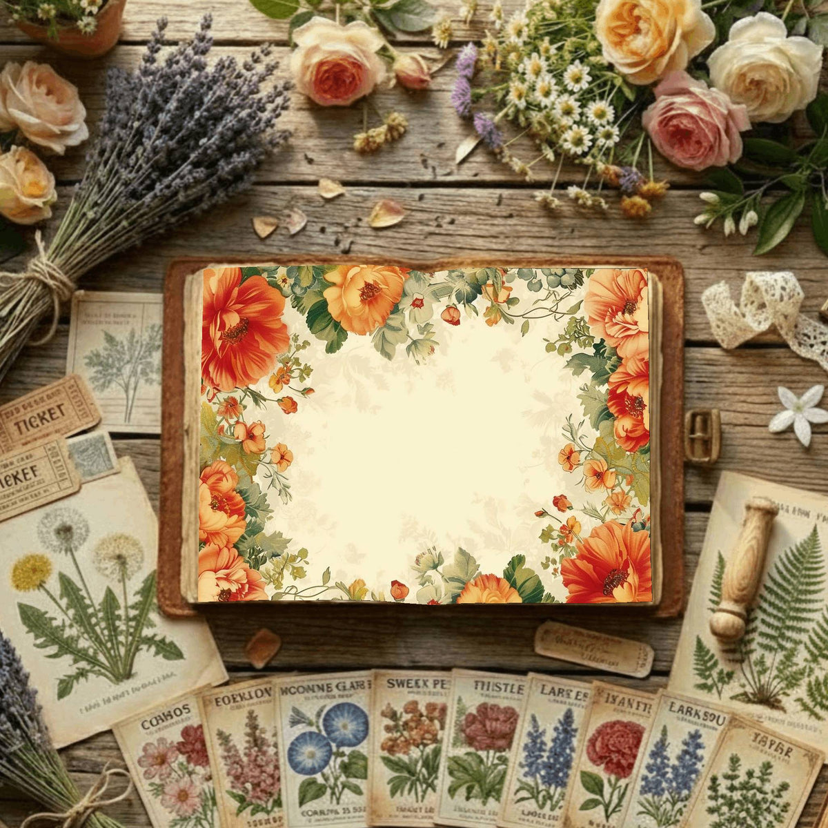 Floral Digital Papers