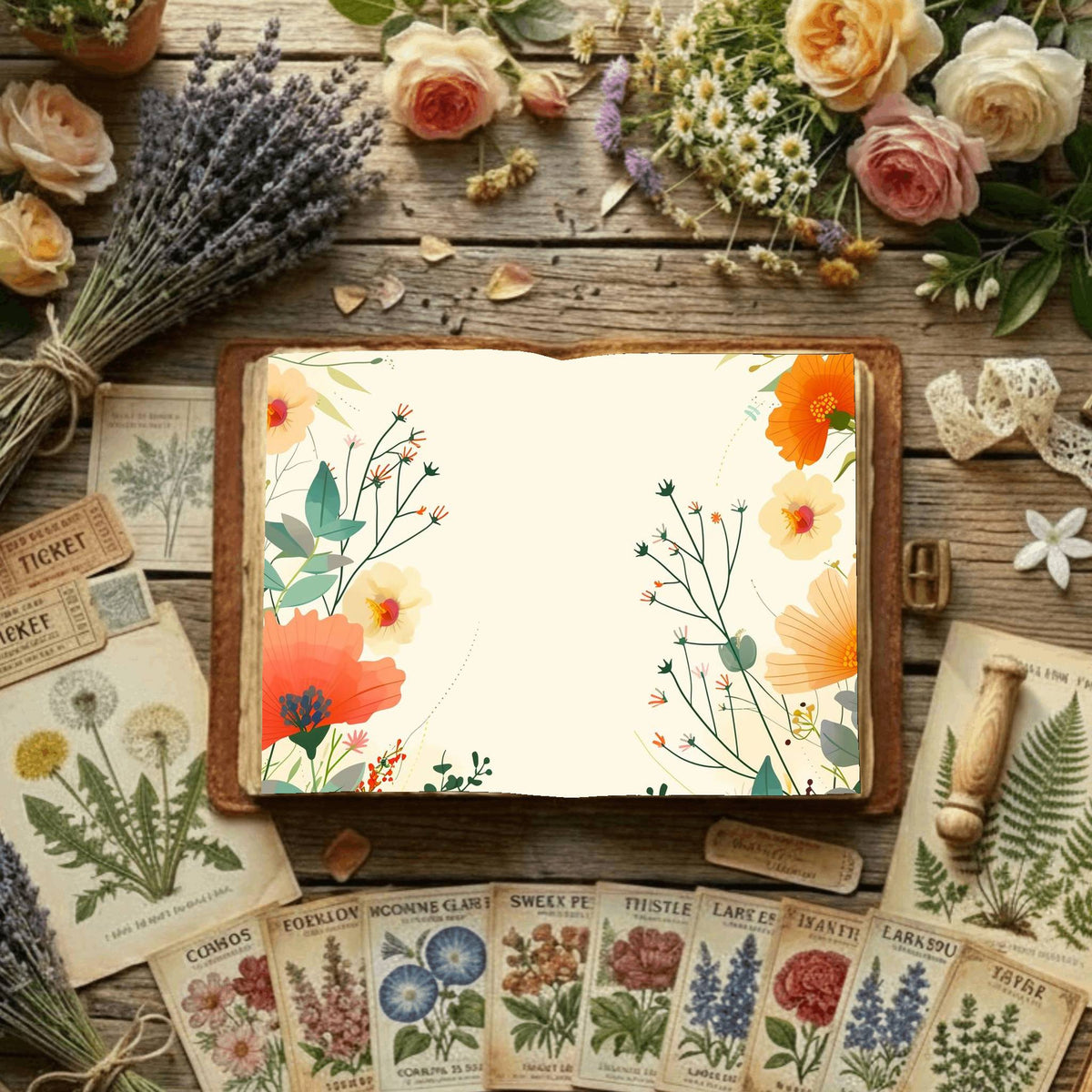 Floral Digital Papers