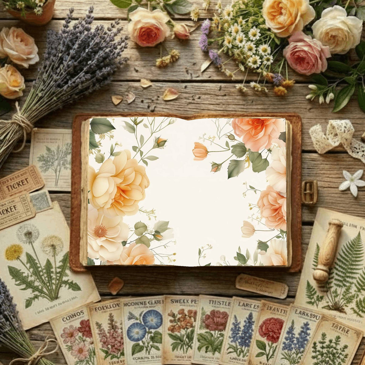 Floral Digital Papers
