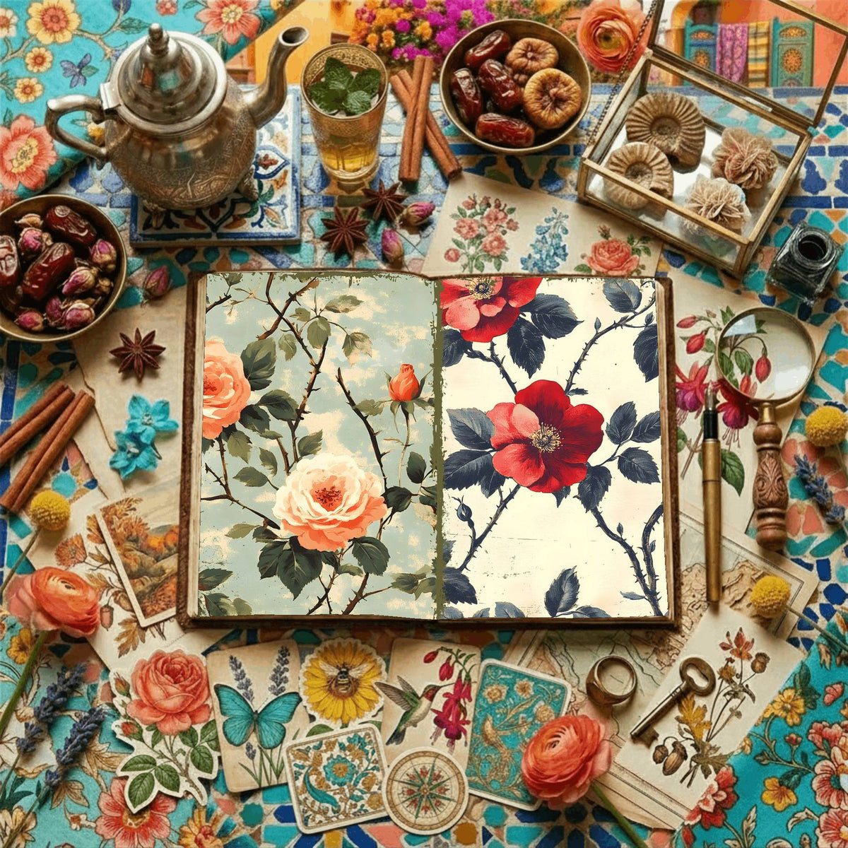 Floral Digital Papers