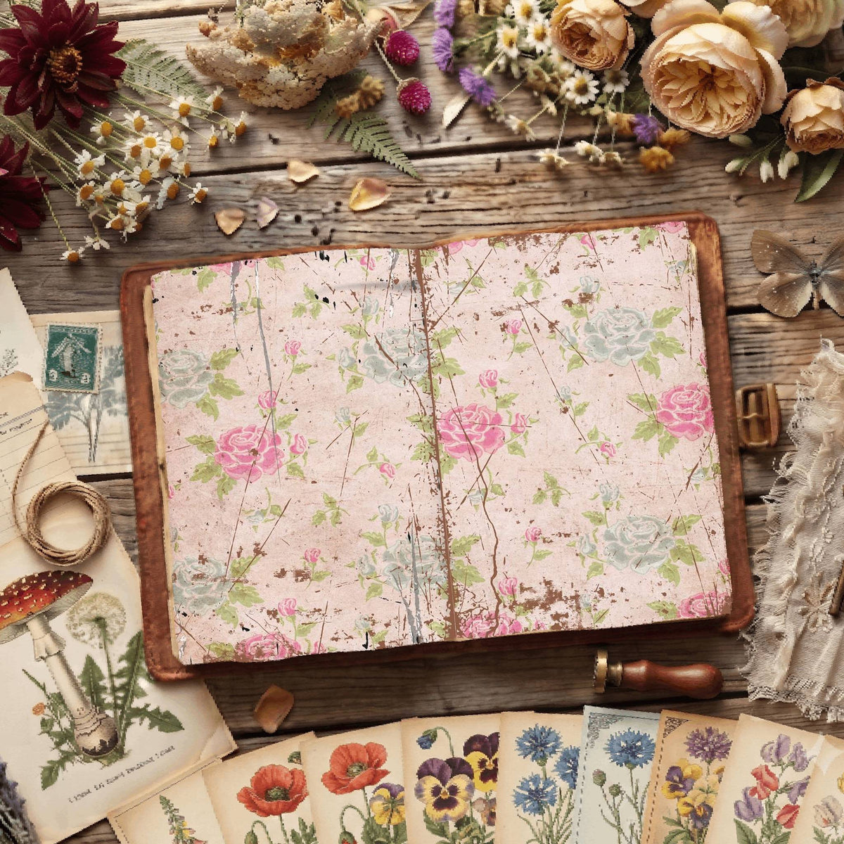 Floral Digital Papers