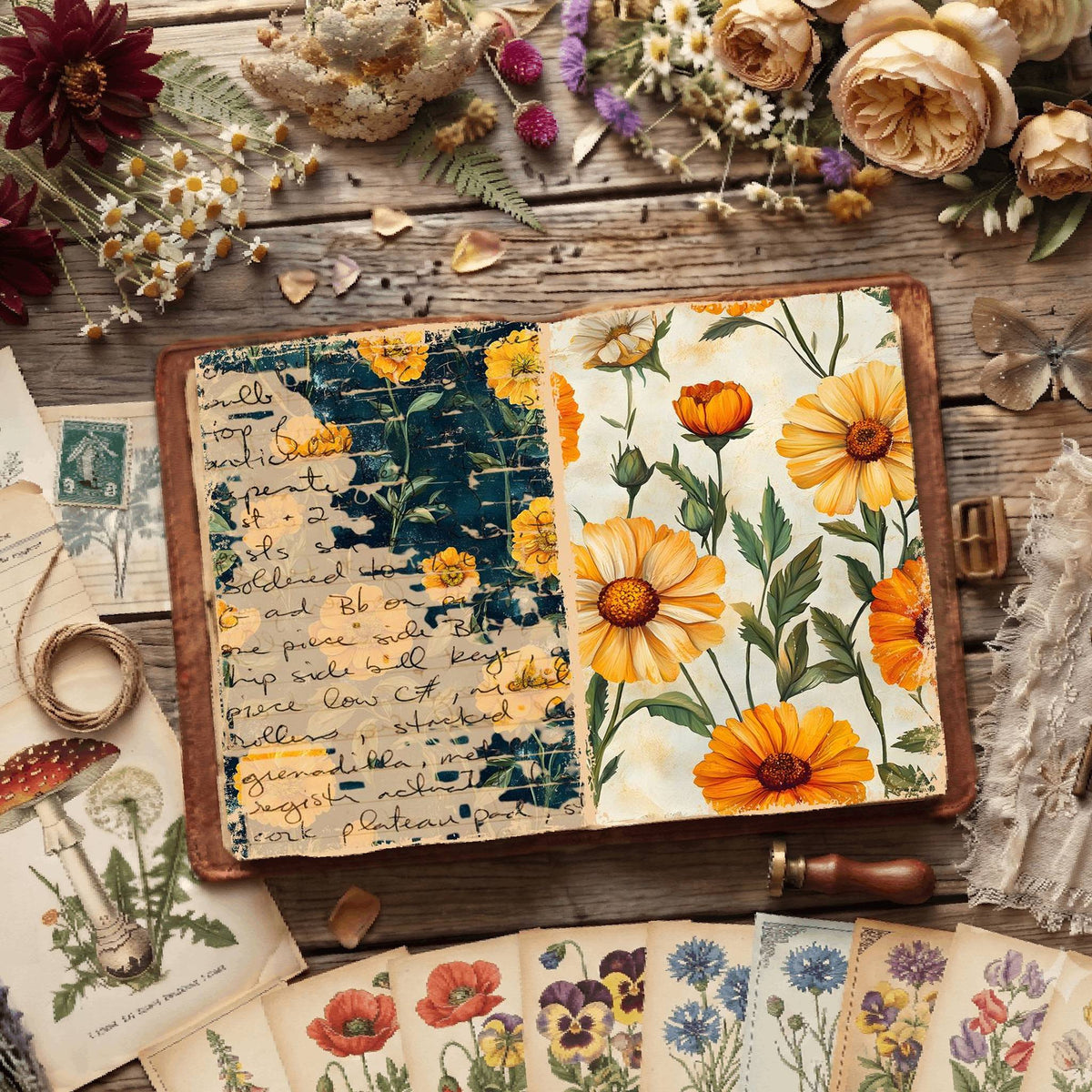 Floral Digital Papers
