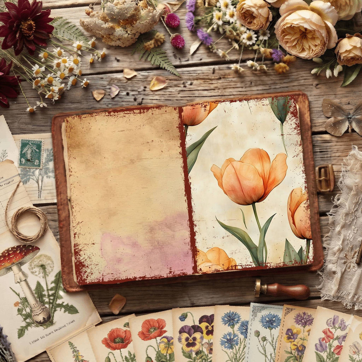 Floral Digital Papers