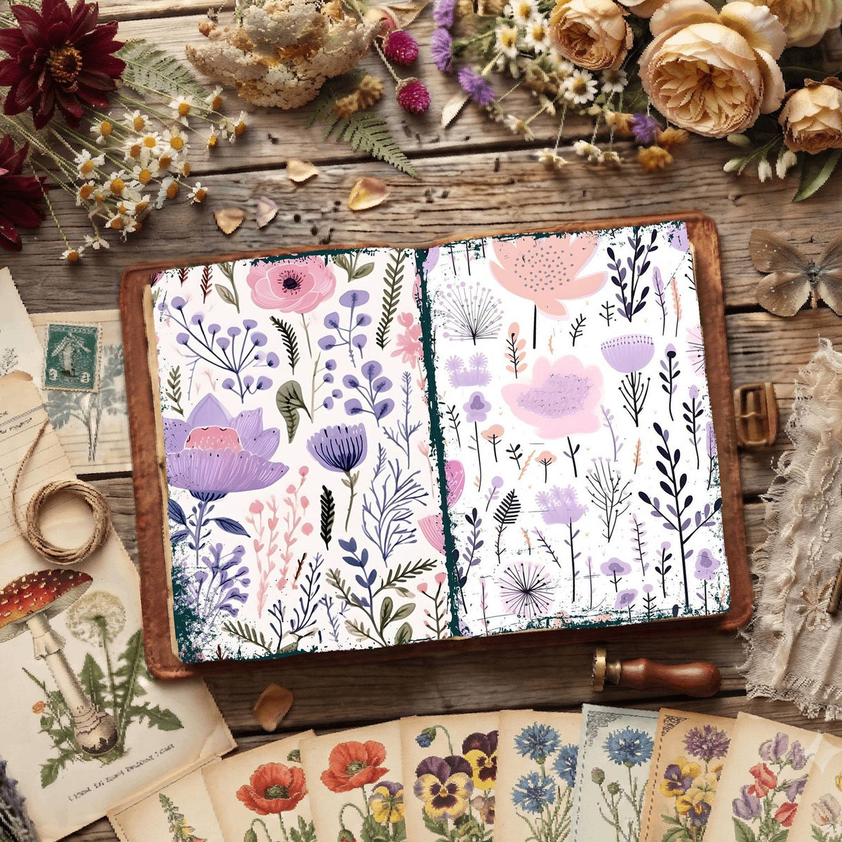 Floral Digital Papers