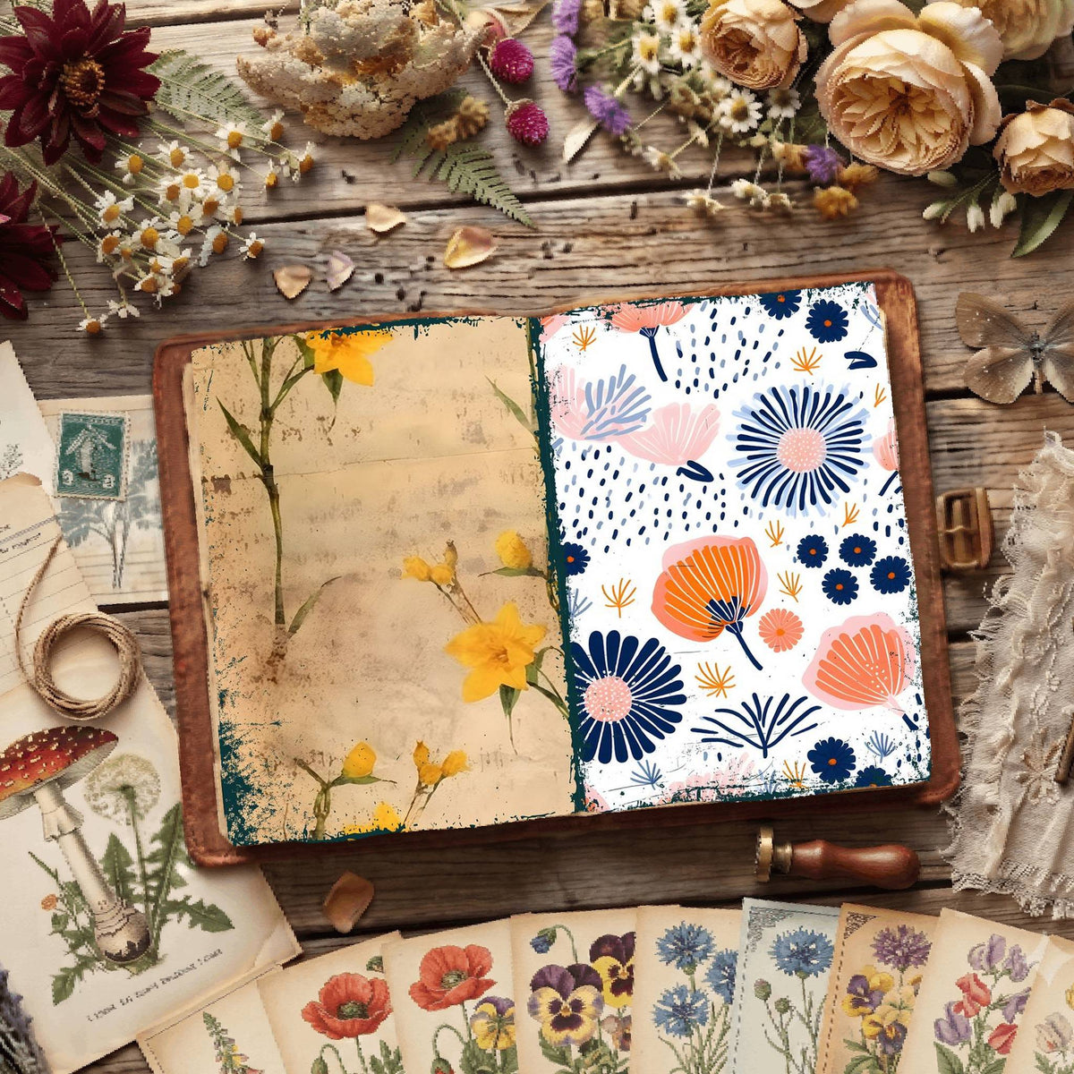 Floral Digital Papers