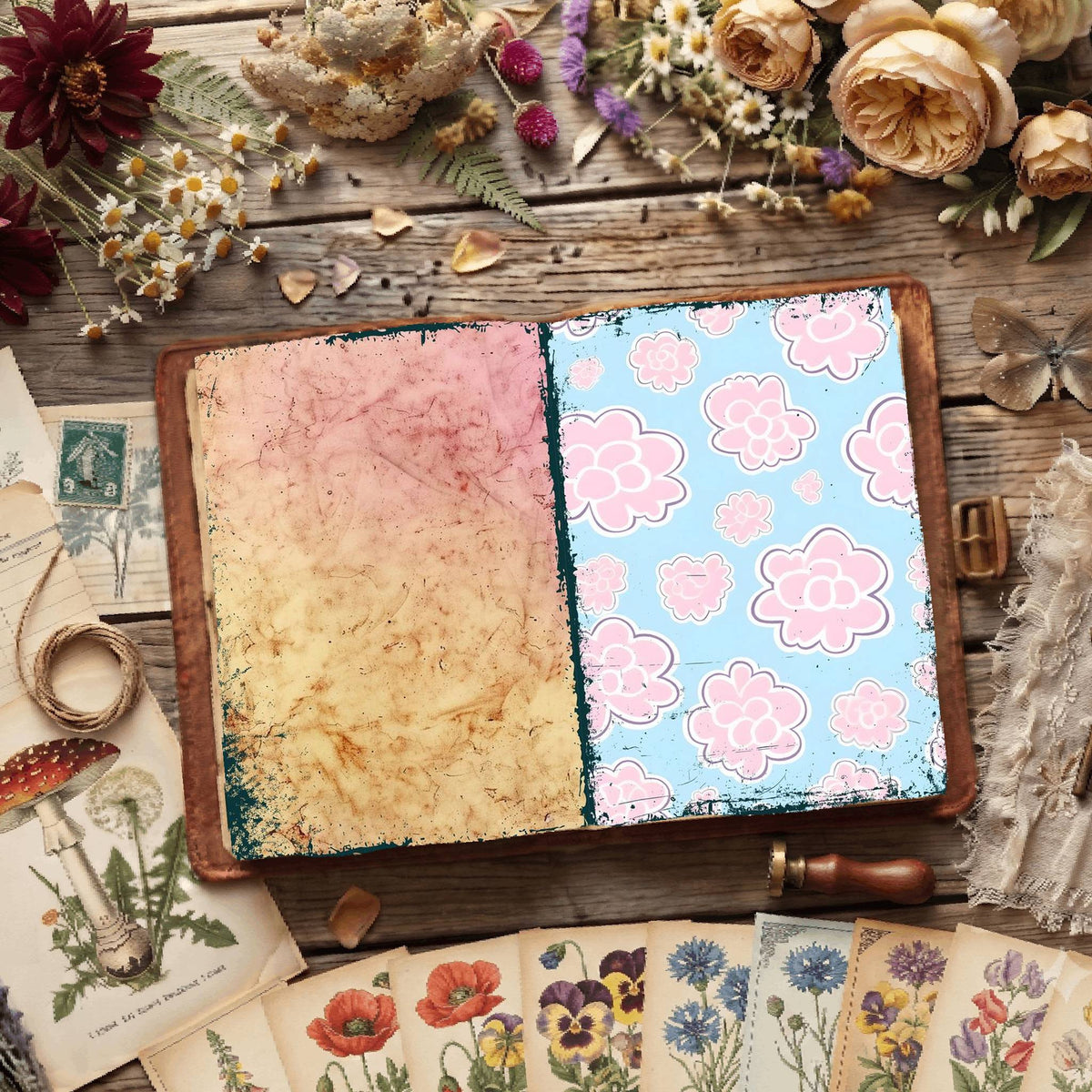 Floral Digital Papers