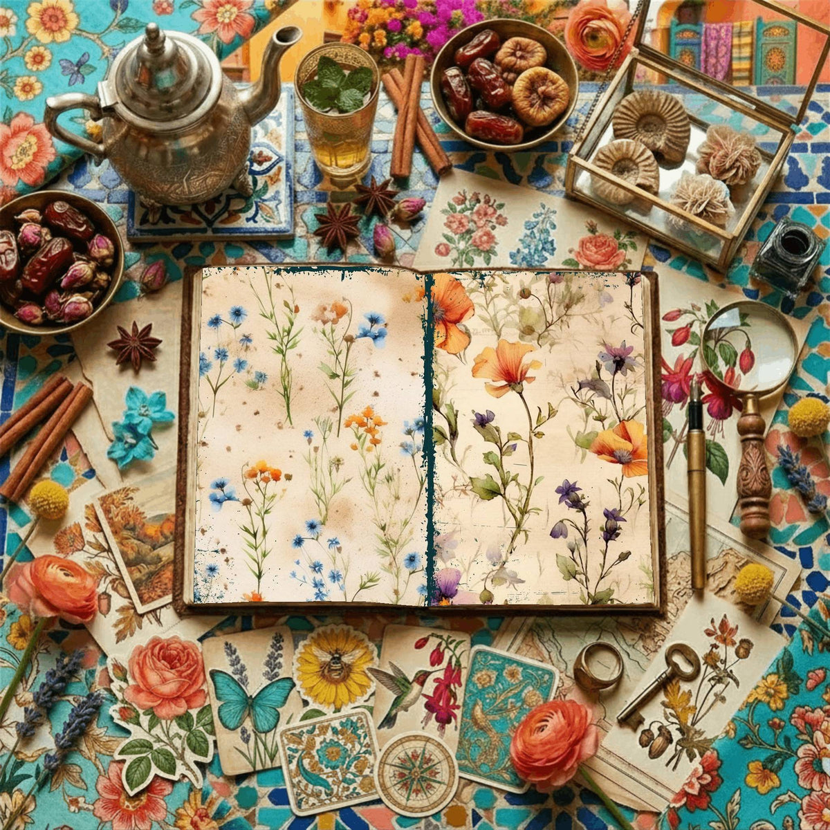 Floral Digital Papers