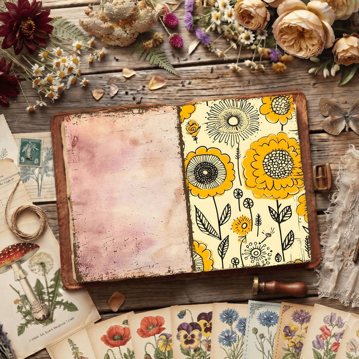 Floral Digital Papers