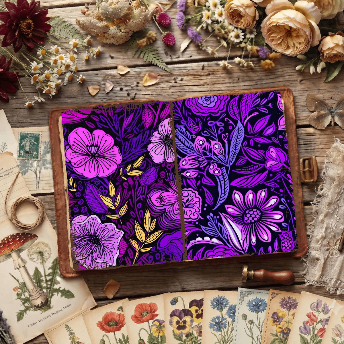 Floral Digital Papers