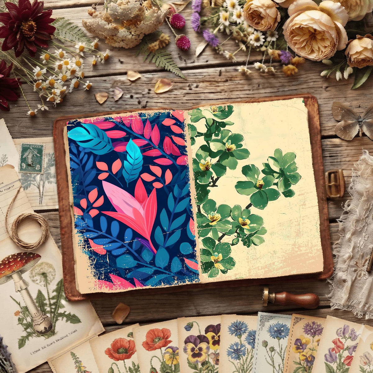 Floral Digital Papers