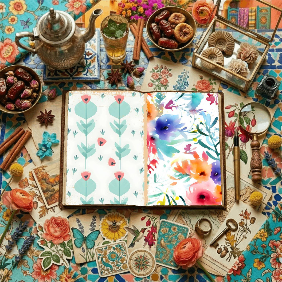 Floral Digital Papers