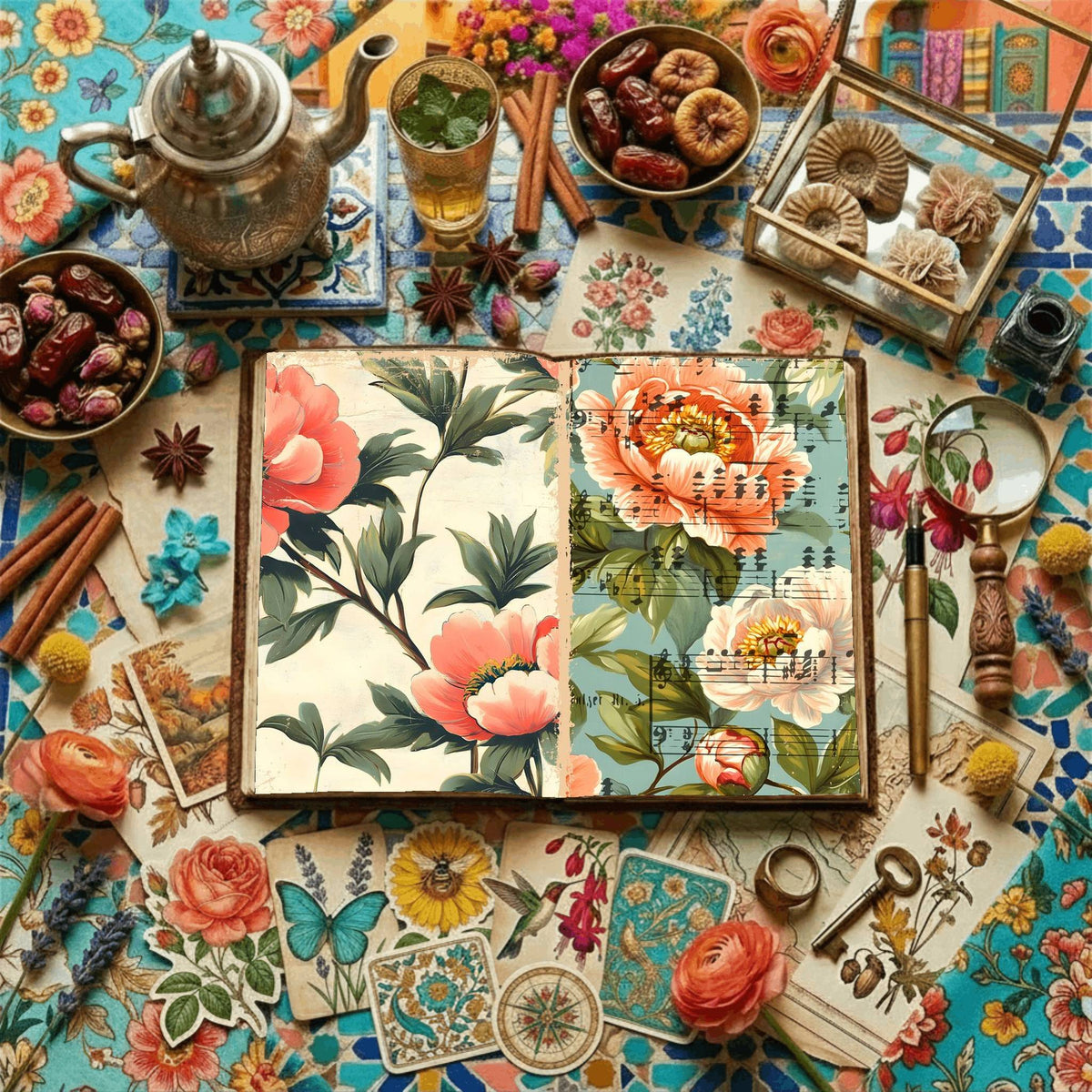 Floral Digital Papers
