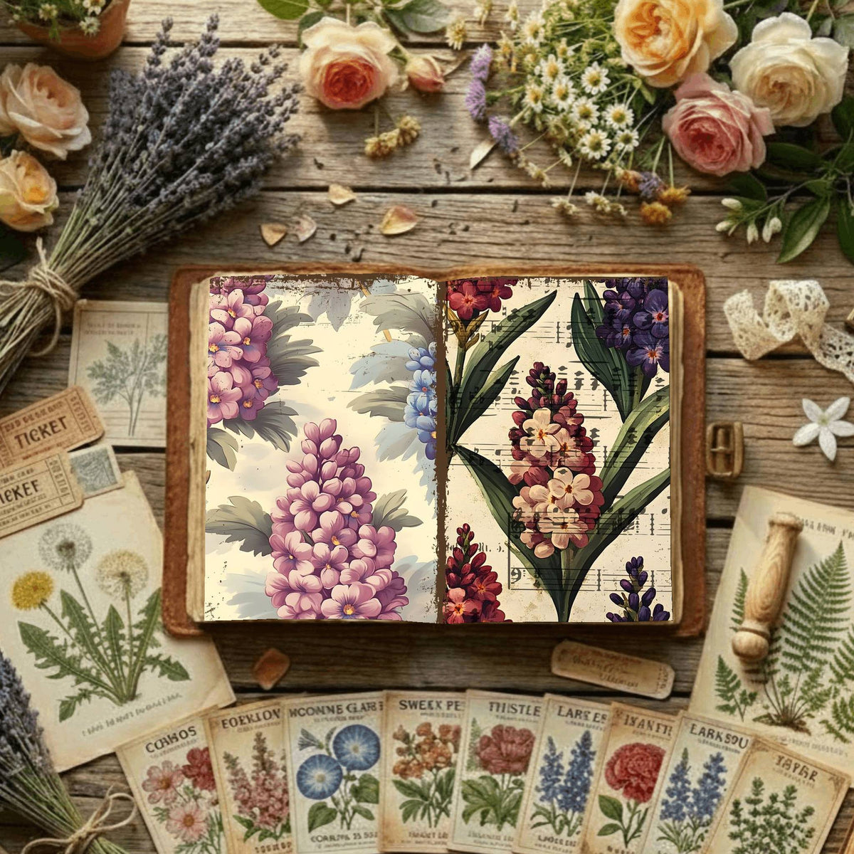 Floral Digital Papers