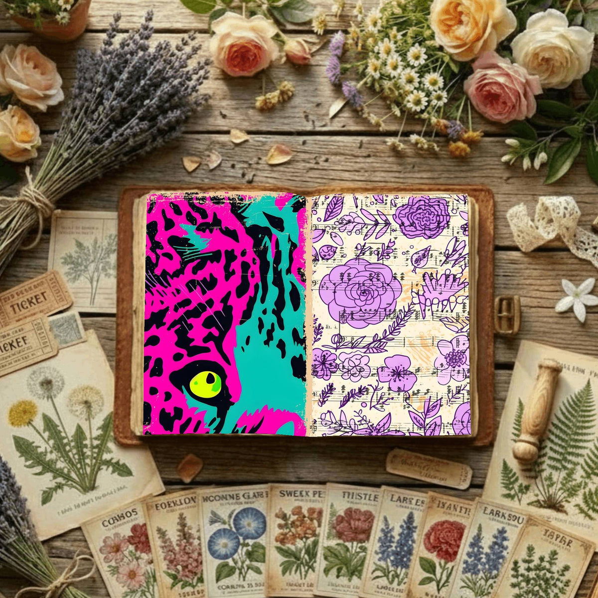 Floral Digital Papers