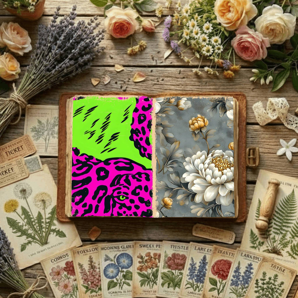 Floral Digital Papers