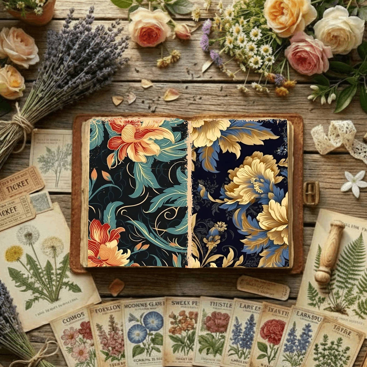 Floral Digital Papers