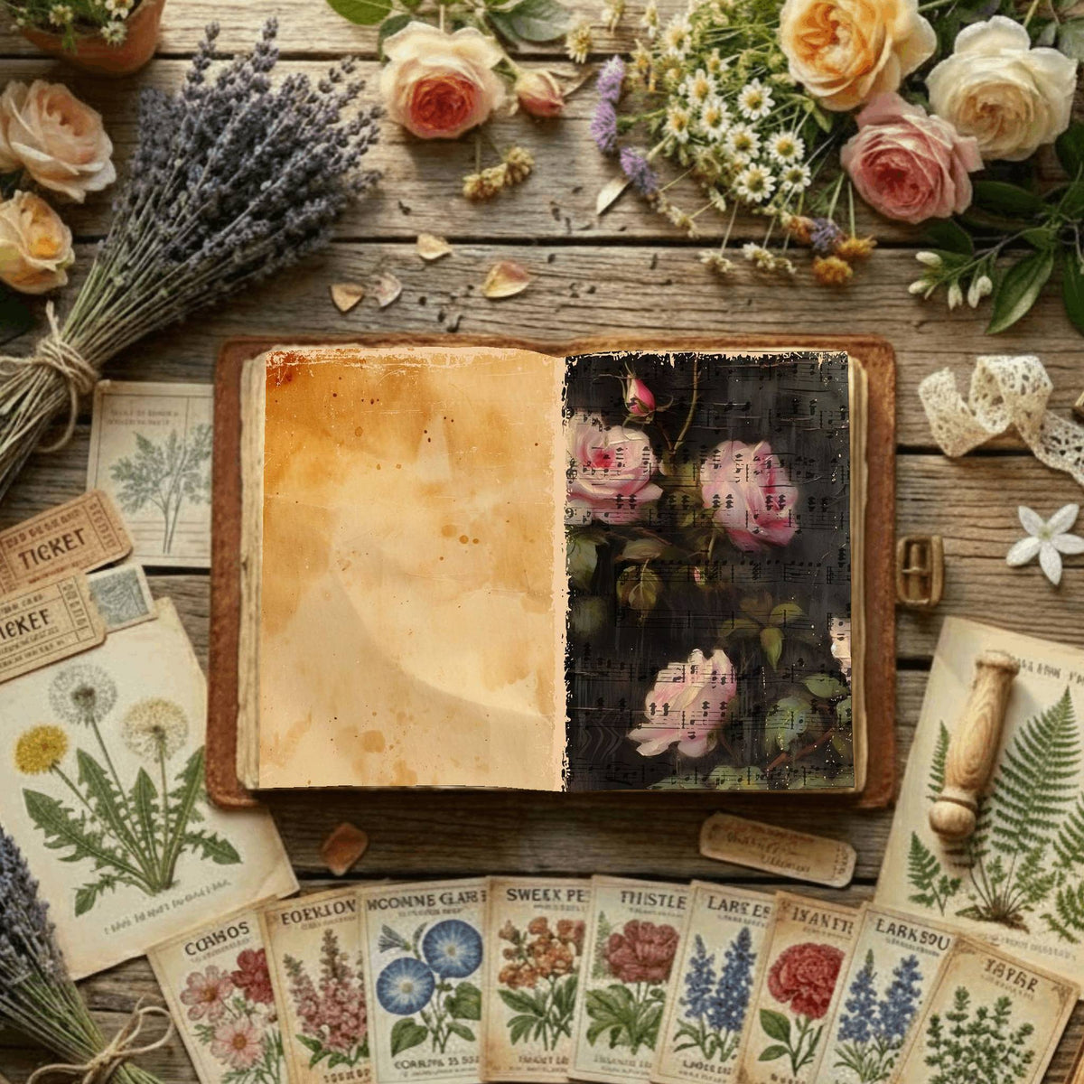 Floral Digital Papers