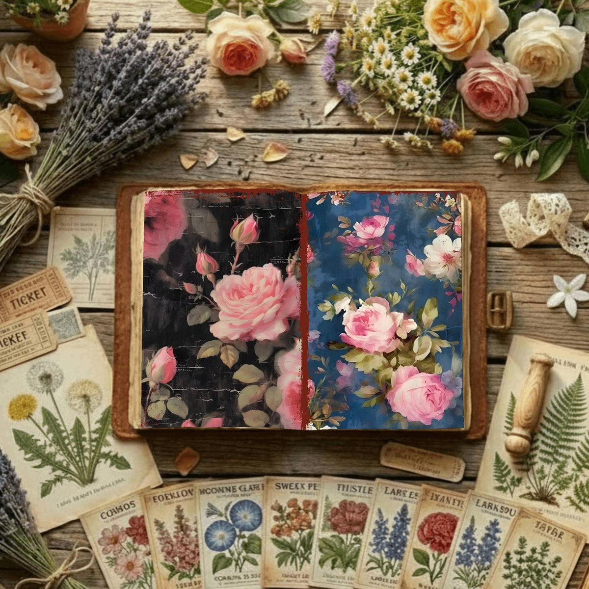 Floral Digital Papers