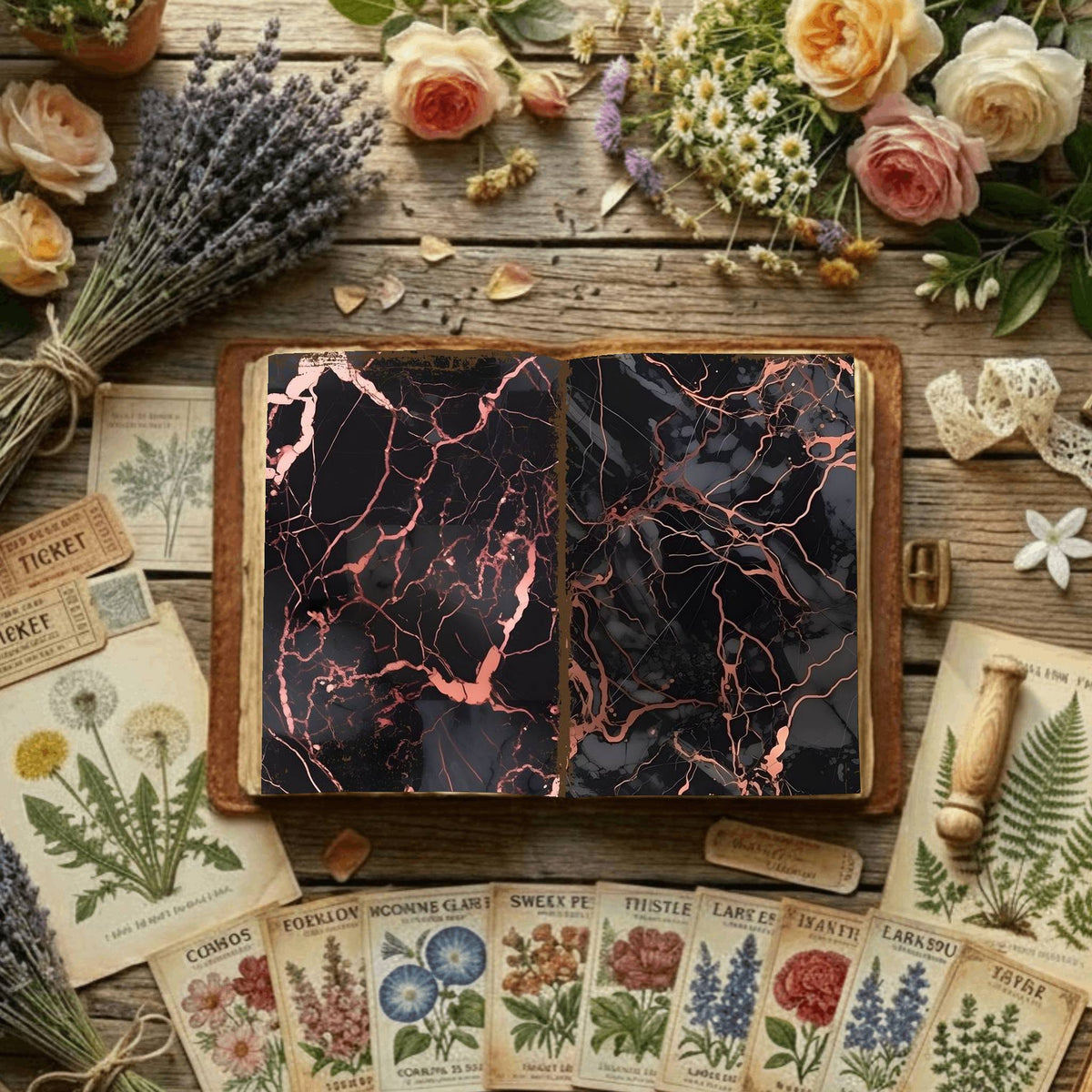 Floral Digital Papers