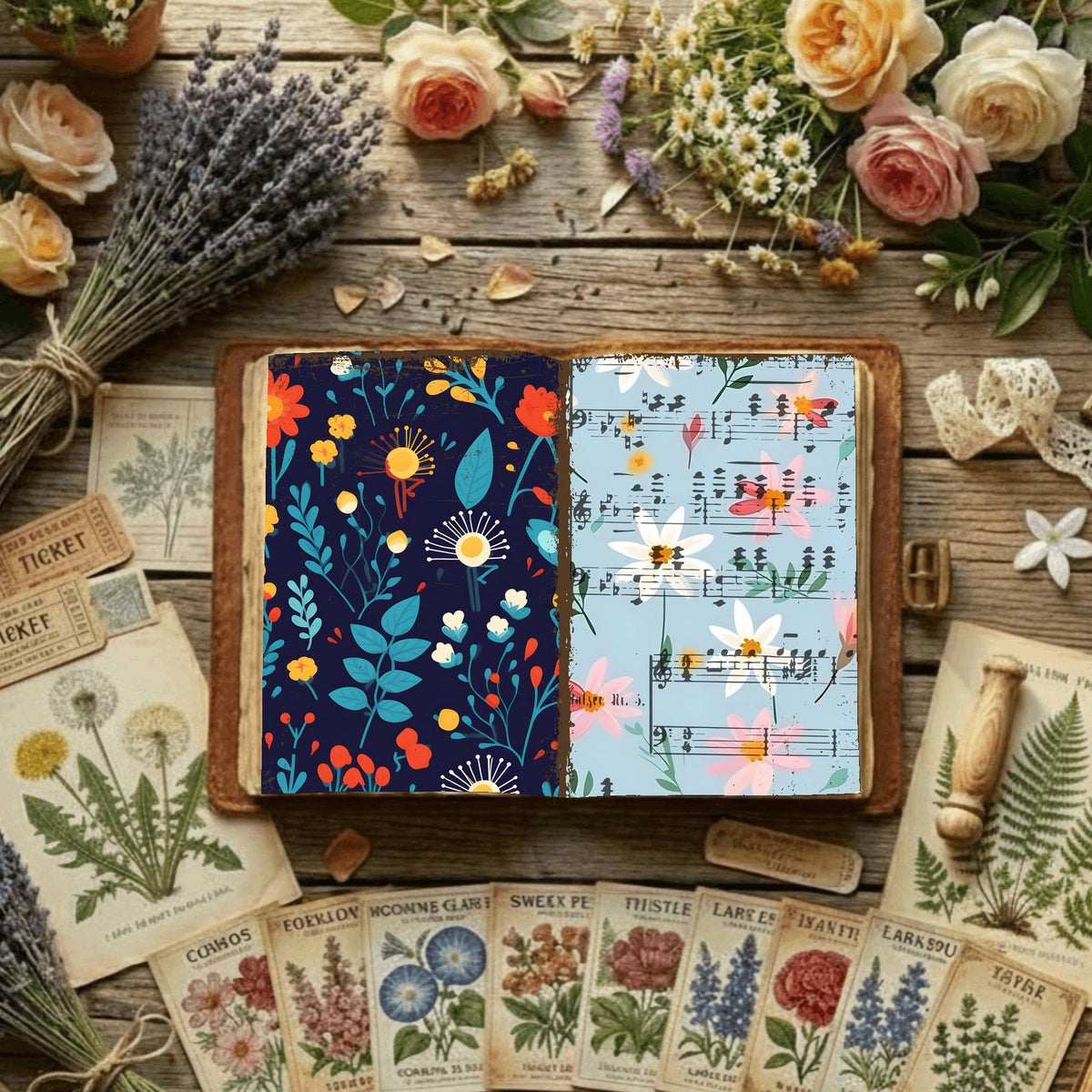 Floral Digital Papers