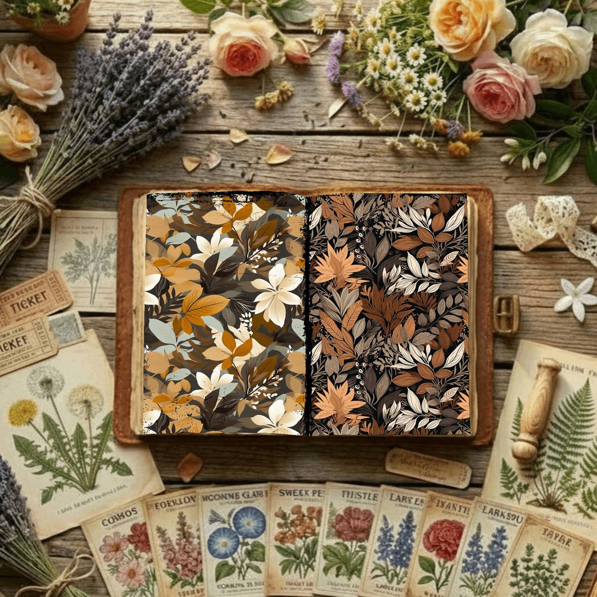 Floral Digital Papers