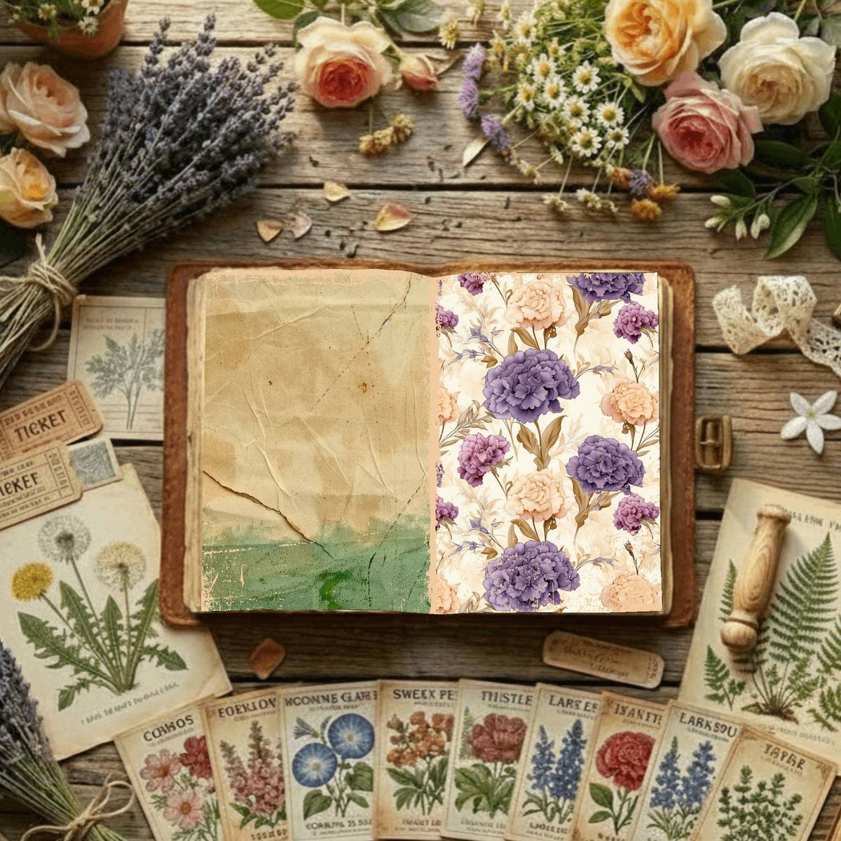Floral Digital Papers
