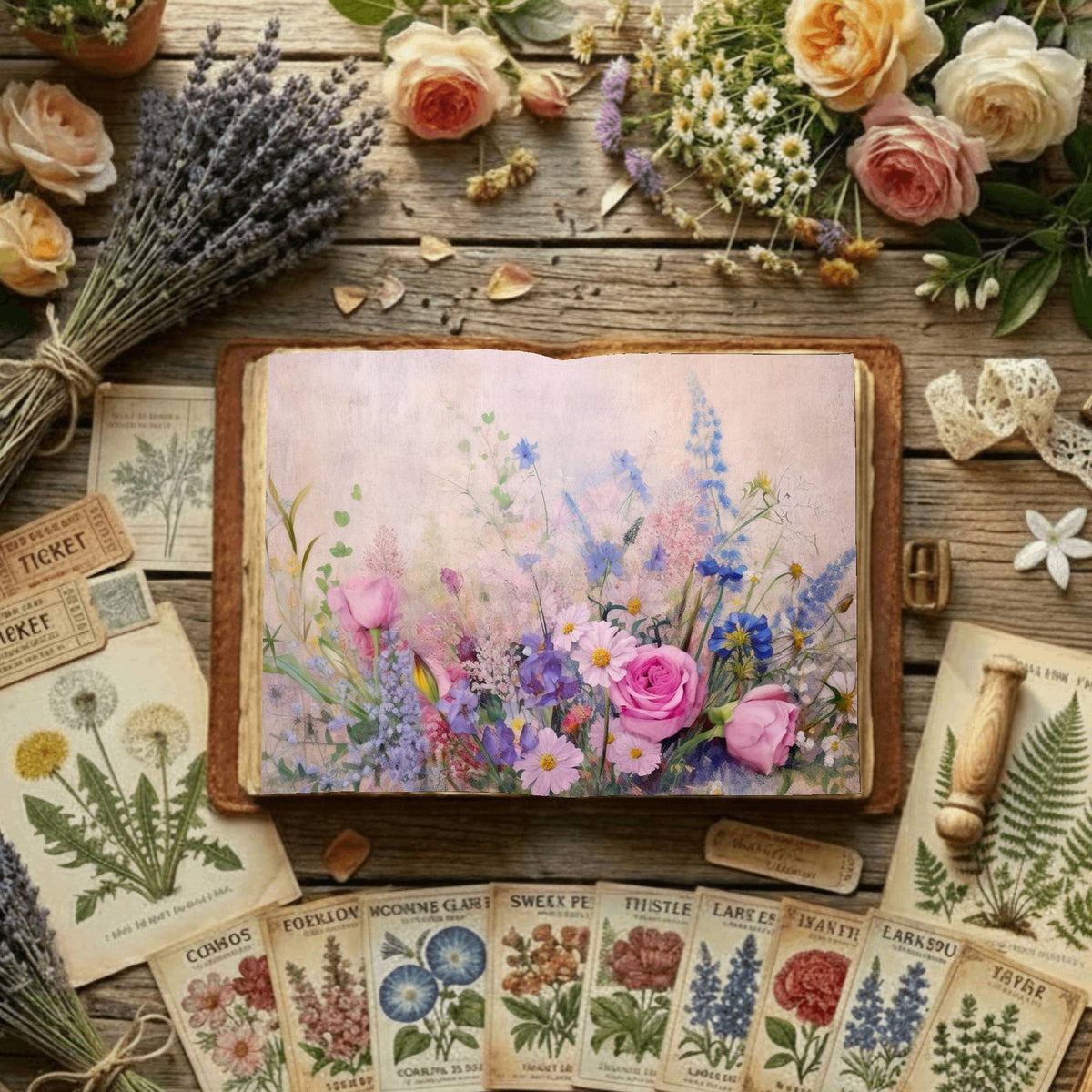 Floral Digital Papers