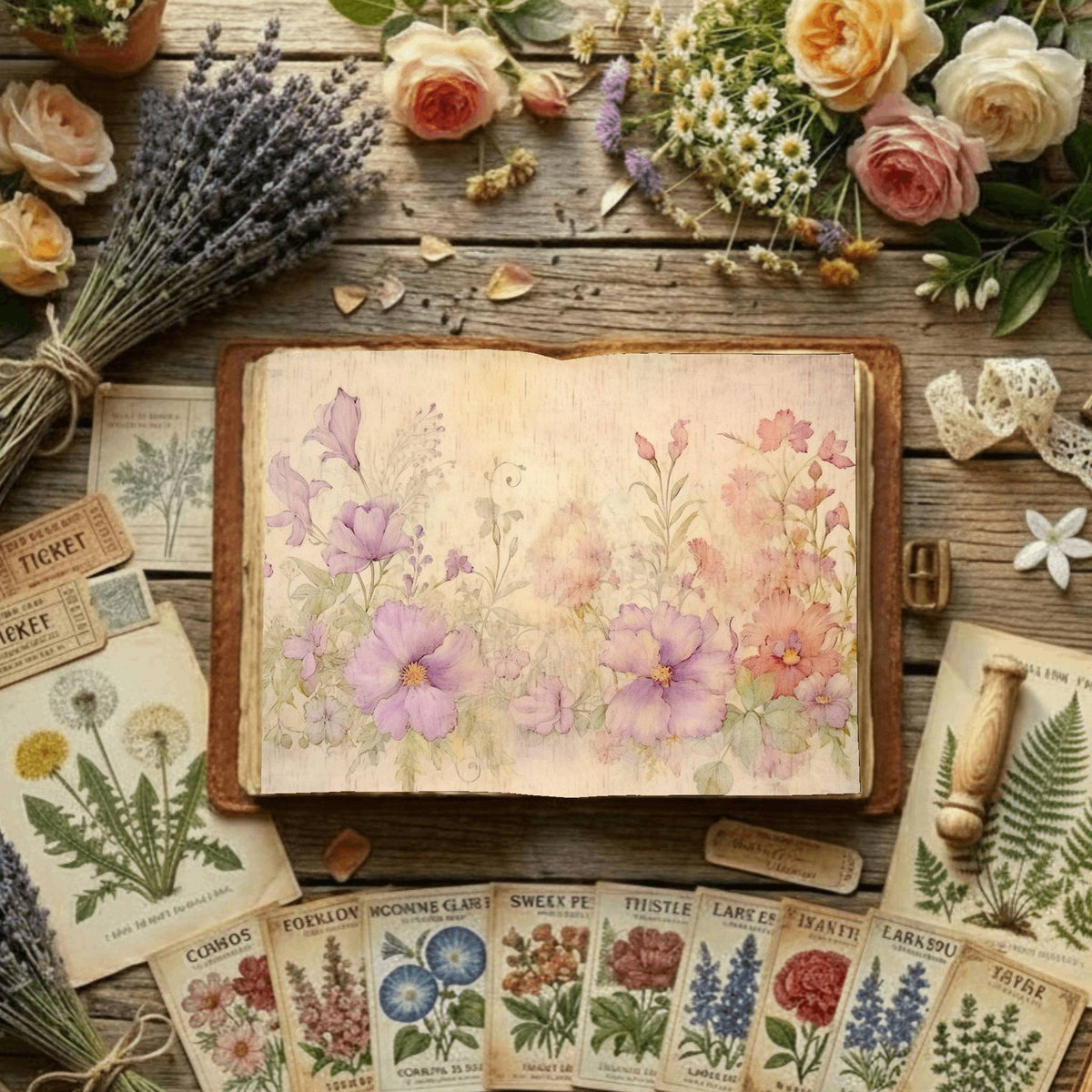 Floral Digital Papers