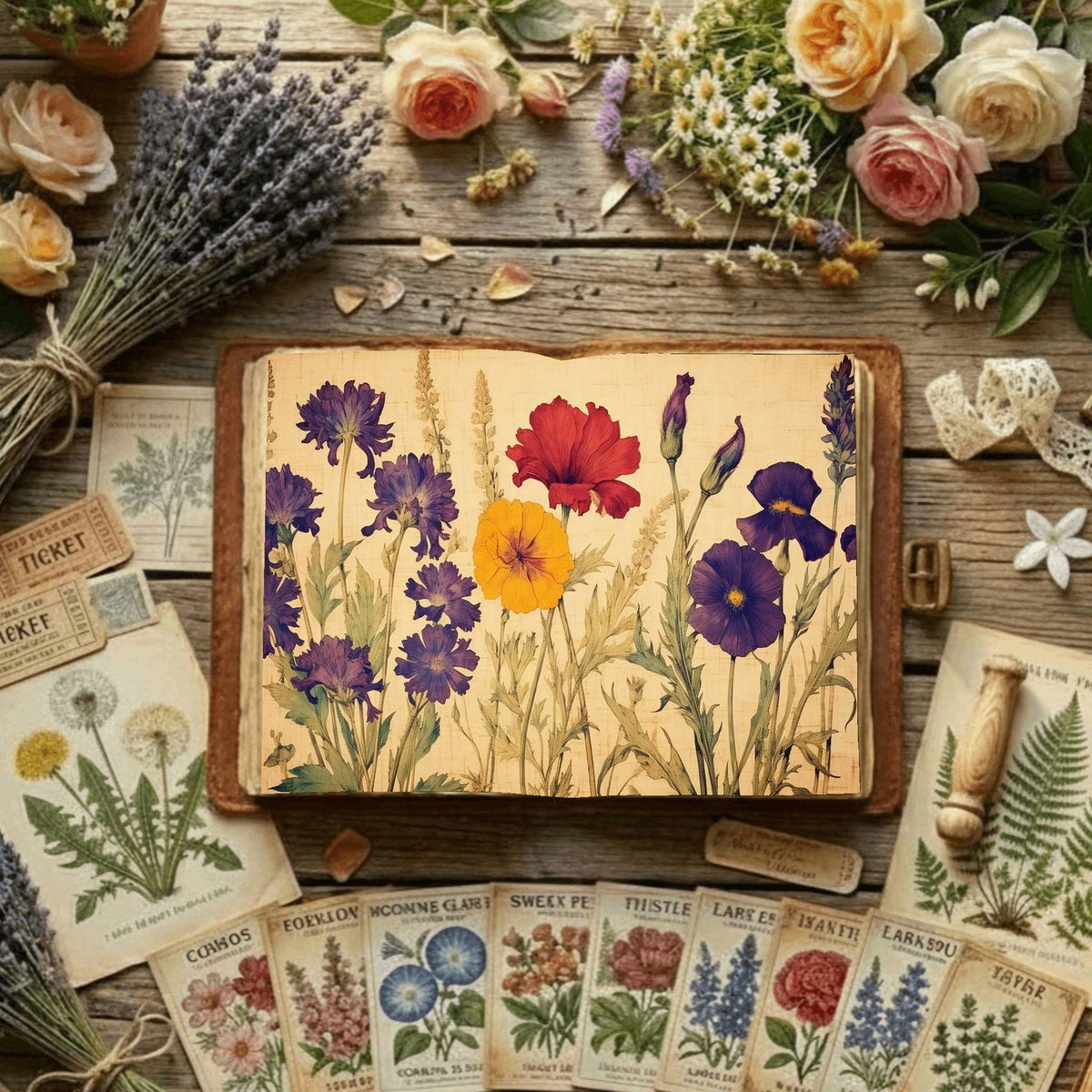 Floral Digital Papers