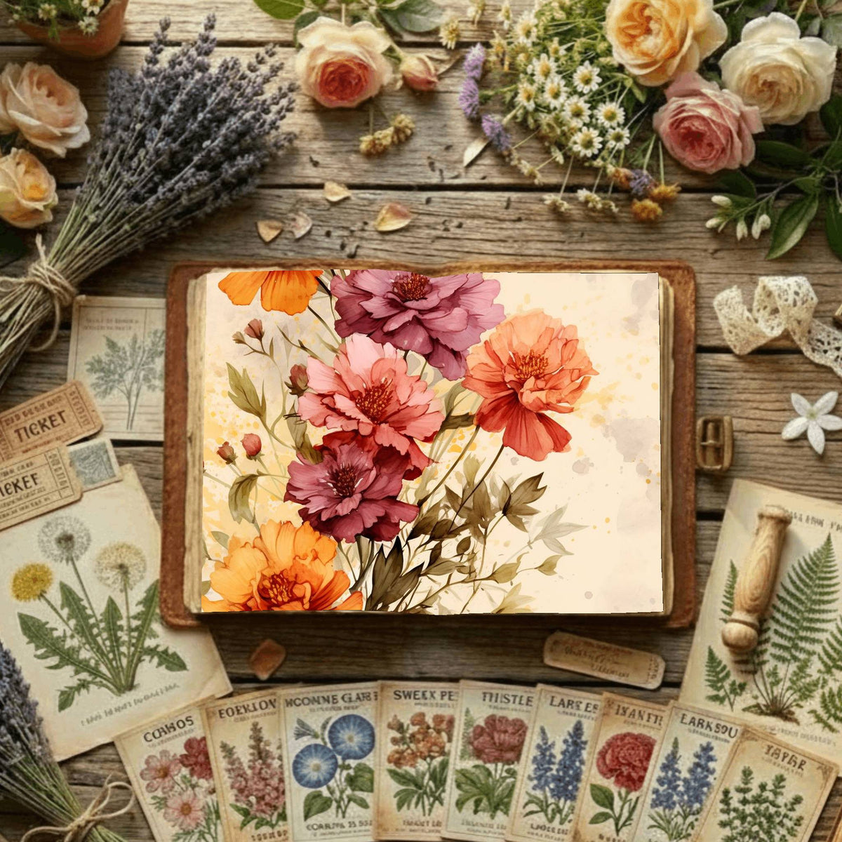 Floral Digital Papers